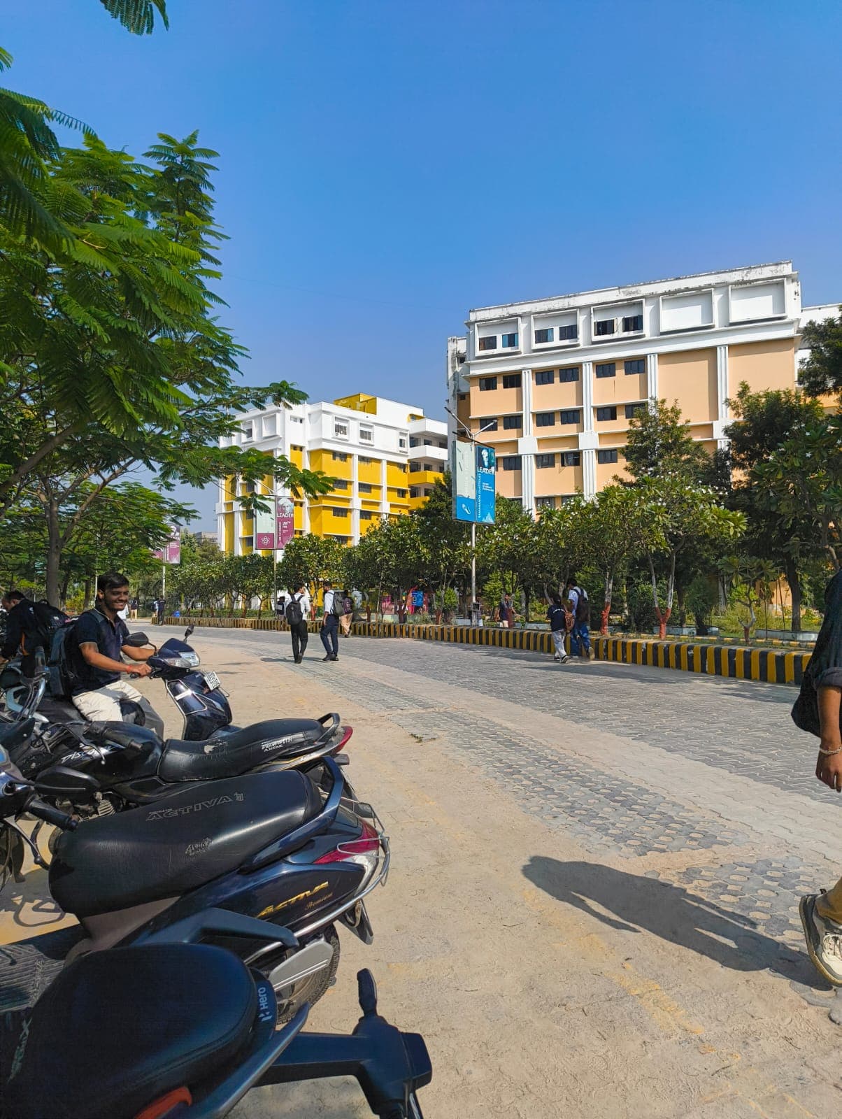 Rajneesh at university campus